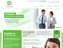 Tablet Screenshot of charterbpo.com